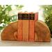 Handmade oak wood bookends for sale